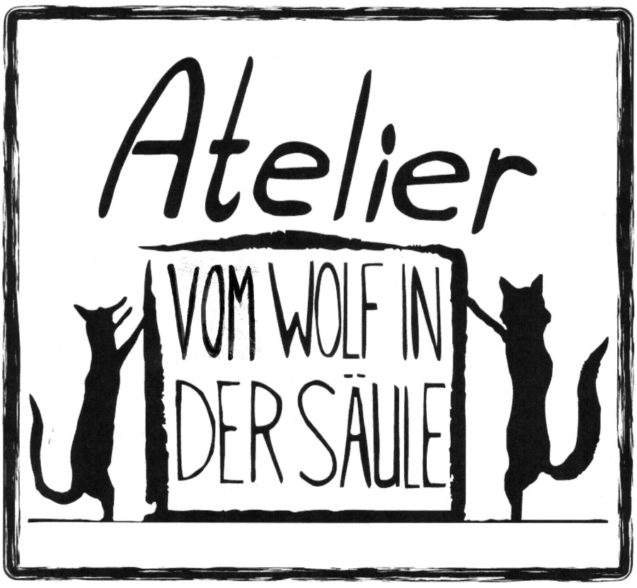 Logo Atelier vom Wolf in der Säule