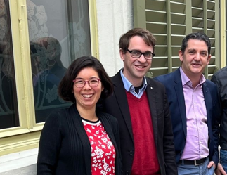 Das OK des Weiterbildungsforums Schaffhausen. Von links nach rechts Claudine-Sachi Münger, Jann Flütsch und Boris Litmanowitsch